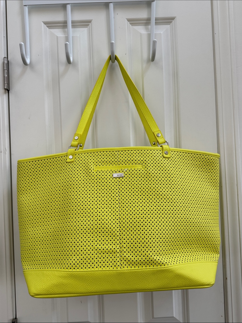 Sunshine ☀️ Yellow Perforated Tote Bag - Yellow